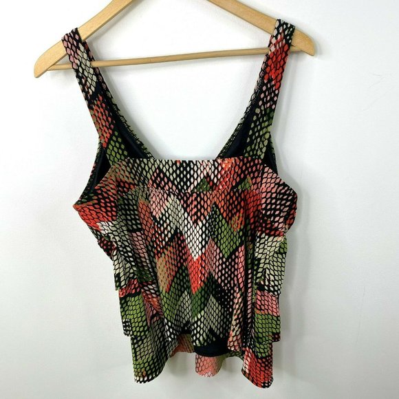 MagicSuit Tankini Swim TOP Swimsuit Bathing Suit Size 16 - Picture 2 of 4